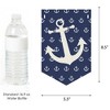 Big Dot of Happiness Ahoy - Nautical - Baby Shower Bunting Banner - Anchor Party Decorations - Welcome Baby - 2 of 4
