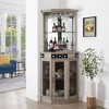 Corner Bar Unit with Mesh Doors - Home Source - 2 of 4