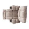 TinyHomie Luxurious Manual Recliner Chair in Coffee Skin Friendly Fabric Dual Cup Holders - 3 of 4