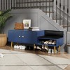 VYNXARIA TREXM Modern Navy Shoe Storage Bench - Style, Function & Quality in One - 2 of 4