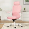Fontoi Task and Office Chairs, Comfy Computer Desk Chair with Flip-up Armrests, Home Office Desk Chair with Headrest, Pink, 25.6"*27.2"*44.9" - 2 of 4