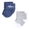 Hudson Baby Infant Boy Cotton Rich Newborn and Terry Socks, Ocean Friends - 3 of 4
