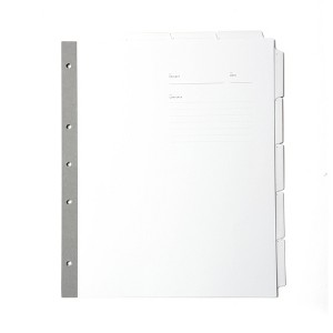 Russell+Hazel Signature 8-Tab Divider: White Paper Binder Dividers, Office Supplies, 11" x 9.125", Filing Accessories - 1 of 4