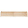 vidaXL Solid Wood Pine Garden Planters, Rectangular Outdoor Flower Containers, 78.7"x12.2"x12.2", Weather-Resistant, Durable, Natural Look, Pack of 2 - 4 of 4