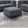 Gulches Ash Gray Chenille Modular Ottoman - 30"¡Á37"¡Á35"H, Tufted Cushion, Wooden Legs, 1pc for Living Room Sectional (Contemporary Style) - 2 of 4