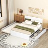 NicBex Full Size Wood Platform Bed with 1 Twin Size Trundle and 2 Drawers for Adults - 2 of 4