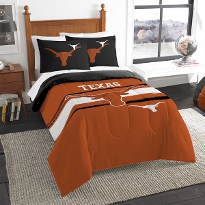 Sweet Home Collection NCAA Texas Longhorns Comforter & Pillow Sham Set - 1 of 3