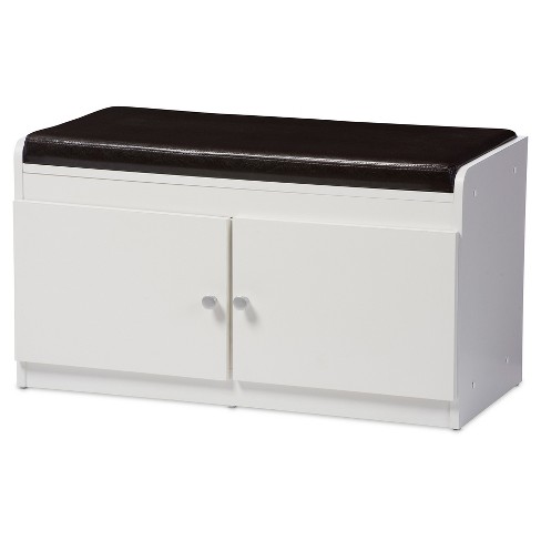 Yak About It® Double Door Shoe Cabinet - White