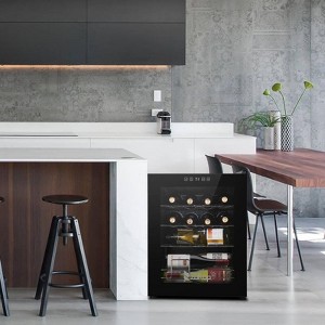 Winado 16 Bottle 1.7 Cu.Ft Electric Freestanding Compressor Beverage Cooler in Black - 1 of 4