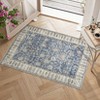 Short pile washable rug with boho vintage style – fits living rooms, bedrooms, dining rooms, kitchens, door areas. - 4 of 4