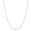 Black Bow Jewelry 1mm 14k Yellow Gold Solid Round Parisian Wheat Chain Necklace - 3 of 4