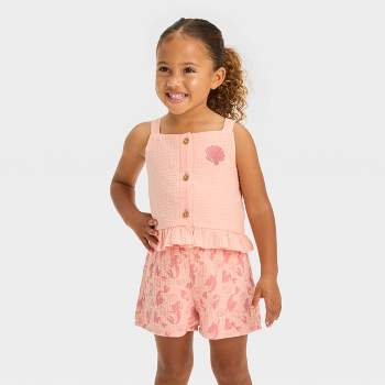 Toddler Girls' Disney Ariel Top and Bottom Set - Pink