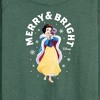 Women's - Disney - Merry And Bright Snow White Lightweight French Terry Wide Neck Long Sleeve Shirt - 2 of 4