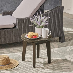 Maggift Patio End Tables Accent Side End Table for Outdoor and Indoor, Garden, Backyard Use, Special Design, Green, 15.75"*15.75"*14.25" - 1 of 4