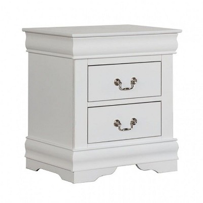 NicBex 15.75 inch Wide Nightstand with 2 Drawers,Side Table with Large Storage Space and Bracket Feet,Bedside Table for Bedroom,Living Room