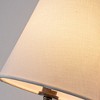 ALOADECOR 25" Tall Bronze with White Linen Shade Modern Farmhouse Fabric Wall Light Fixture for Bedside Hallway Bathroom（2 PACK） - 4 of 4