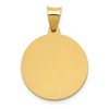 Black Bow Jewelry 14k Yellow Gold Hollow St. Brigid Medal Pendant, 19mm (3/4 Inch) - 3 of 4