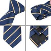 INSPIRE CHIC Men's Self-tied Pre-tied Bowtie Pocket Square Tie Sets - 2 of 4