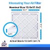 Filter King 13.5x17.5x2 Air Filter | 5-PACK | MERV 8 HVAC Pleated A/C Furnace Filters | MADE IN USA | Actual Size: 13.5 x 17.5 x 1.75" - 2 of 4