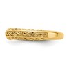 Black Bow Jewelry 4mm 14K Yellow or White Gold Filigree Tapered Band - 4 of 4