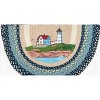 Earth Rugs Nubble Lighthouse Slice Tread Rug, 18"x29", Nautical Print, Hand-Stenciled Jute, Coastal Accent Mat - 3 of 3