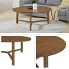 Alaterre 44-inch Newbury Round Coffee Table, Pecan - 2 of 4