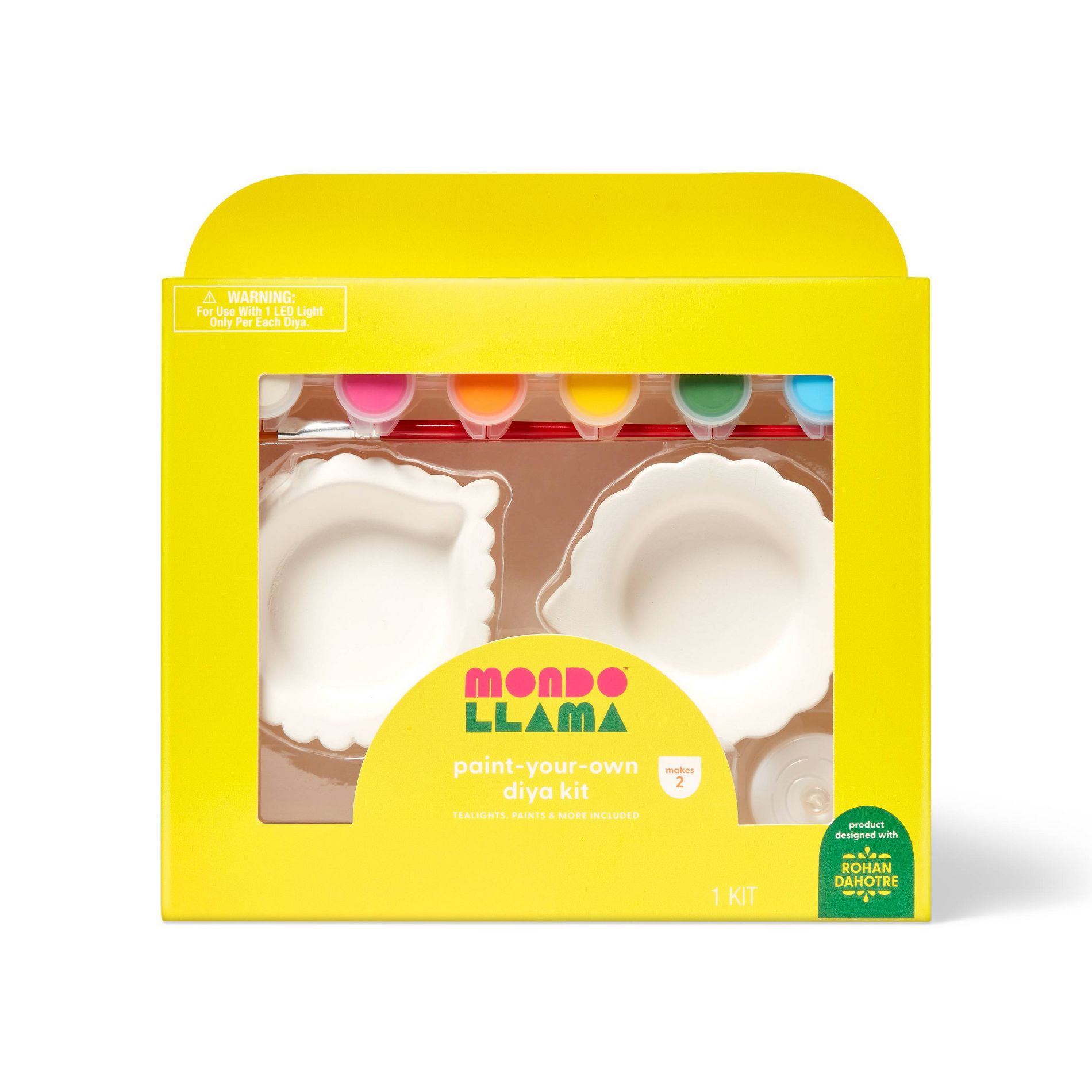2ct Diwali Craft Diya Painting Kit - Mondo Llama™