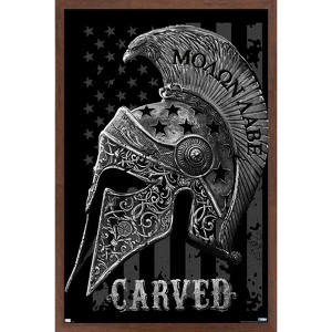 Trends International Jim Baldwin - Carved Helmet Framed Wall Poster Prints - 1 of 4