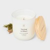 Milky Glass Wooden Wick Vetiver and Moss Jar Candle 8oz - Threshold™ - 3 of 3