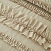 FIONECA Handcrafted Ruffled Ruching Bedding Set Elegant Romantic Farmhouse Neutral Tone - 4 of 4