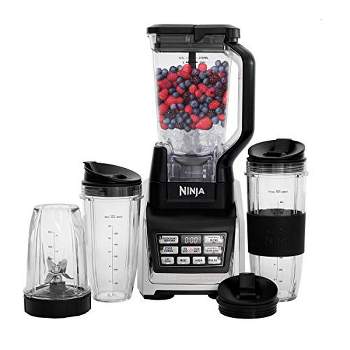 Nutri Ninja Personal and Countertop Blender with 1200-Watt Auto-iQ Base 72-Ounce Pitcher, and 18, 24, and 32-Ounce Cups with Spout Lids (BL642)