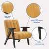 Vynxaria Modern Accent Chair,Chenille Arm Chairs for Living Room,Upholstered Mordern Armchair,Comfy Soft Padded Lounge Chair in Small Space - 2 of 3