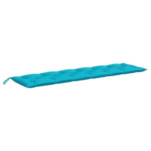 vidaXL Bench Cushion Outdoor Water Repellent Bench Cushion Pad Oxford Fabric - Turquoise 78.8" x 19.7" x 2.8" - 1 of 4