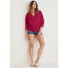 VENUS Womens Textured Oversized Blouse - 3 of 4