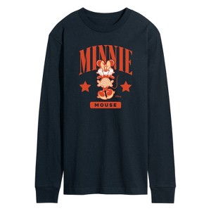 Men's - Disney - Minnie Mouse Collegiate Long Sleeve Graphic T-Shirt - 1 of 4