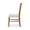Maven Lane Vera Wooden Dining Chair with Fabric Upholstery, Set/2 - 3 of 4