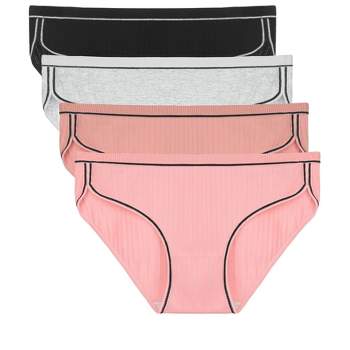 Agnes Orinda Plus Size Underwear for Women Breathable Stretch Polka Dots Briefs  Panties 4-Pack Multicolor Medium 