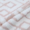 REGALWOVEN Geometric Soft Snowflake Fleece Throw Pillow Cover with Hidden Zippered for Sofa Living Room Chair Home Decor 2 Pcs - 4 of 4