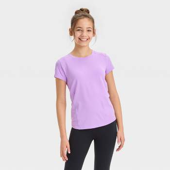 target all in motion girls athletic black silver legend Top T