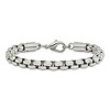 Black Bow Jewelry Men's 8.25mm Stainless Steel Fancy Rolo Chain Bracelet, 8.75 Inch - 3 of 4