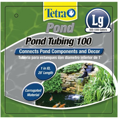 TetraPond Pond Tubing 1 Inch Diameter, 20 Feet Long, Connects Pond Components