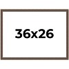 PosterPalooza | Elegant Brown Picture Frame - UV Acrylic, Backing Board, Hanging Hardware Included - 2 of 4