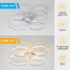 Gulches 30Inches Ceiling Fan with Lights Remote Control Dimmable  6 Gear Wind Speed Fan Light - 3 of 4