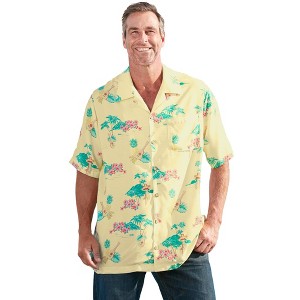 KingSize KS Island Printed Rayon Short-Sleeve Shirt - 1 of 4