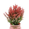 Unique Bargains Artificial Plants Tiered Festive Flower Cone Plastic 3.74"x3.74"x9.84" 1 Pc - 4 of 4