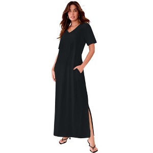Roaman's Side-Slit Maxi Dress - 1 of 2