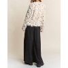 Women's Fuzzy Flair Soft Sequined Jacket - J.NNA - 3 of 3