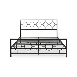 GDFStudio Anuta King Size Modern Iron Platform Bed Frame - 1 of 4