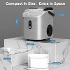 ZAFRO Nugget Ice Maker Countertop with Handle,35Lbs/24Hrs,7 Mins Fast Ice Making, Stainless Steel Pellet Ice Maker with Ice Basket/Ice Scoop - 4 of 4