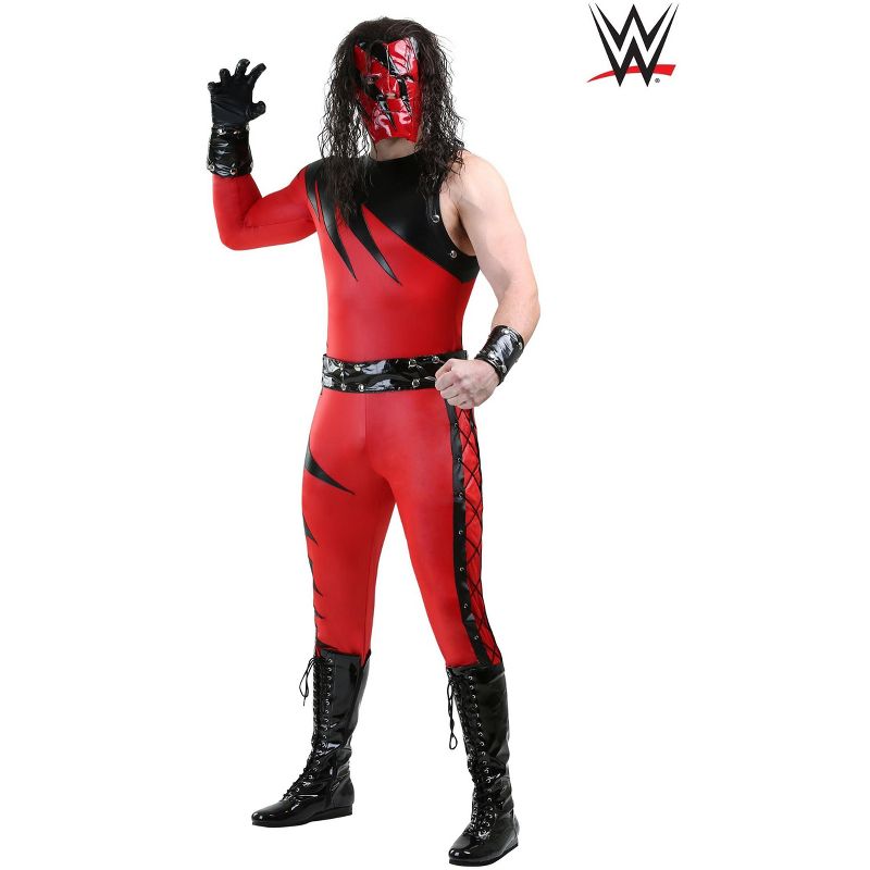 HalloweenCostumes.com WWE Kane Plus Size Costume for Men., 2 of 5